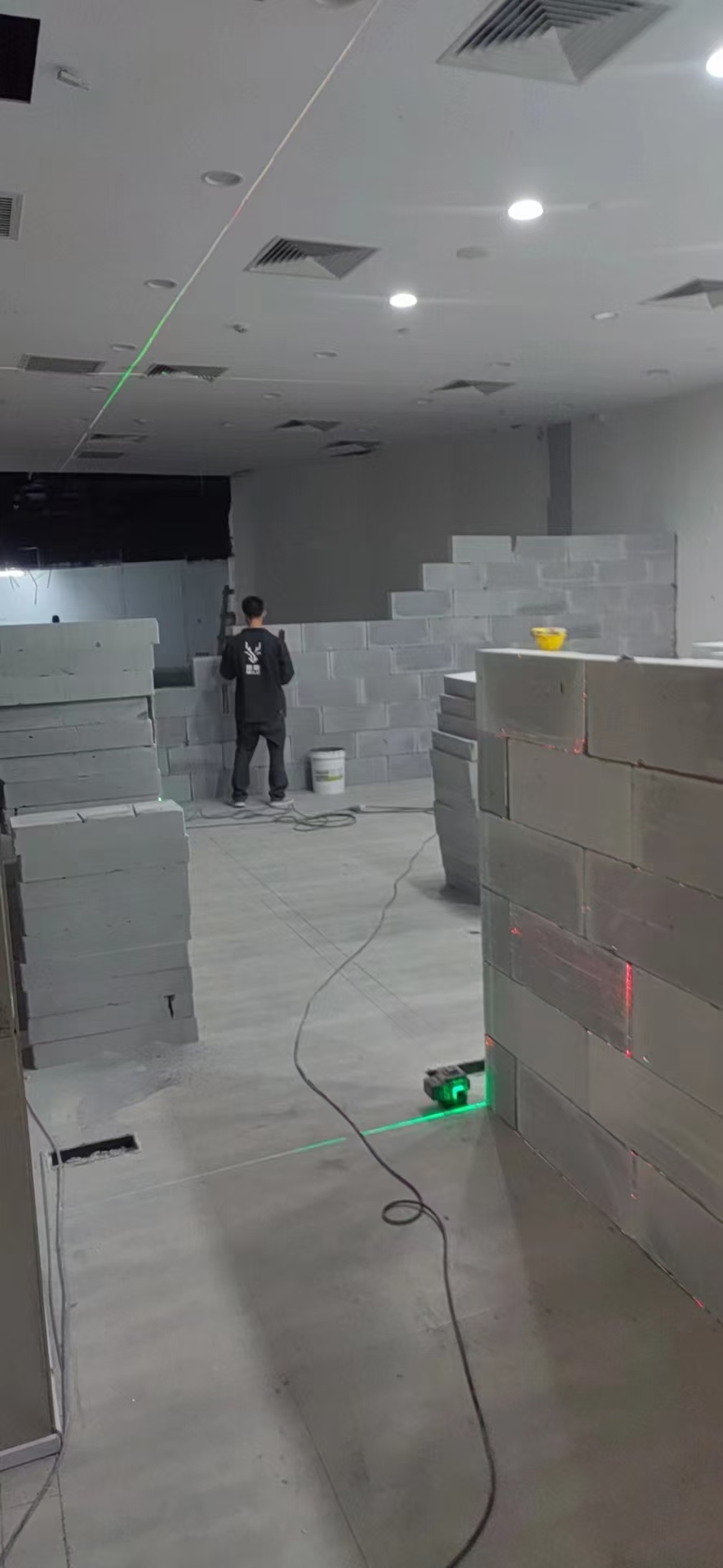 民宿隔墙施工展示
